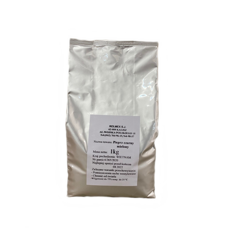 Pieprz czarny mielony - 1 kg (metaliza) Pieprz czarny mielony - 1 kg (metaliza)