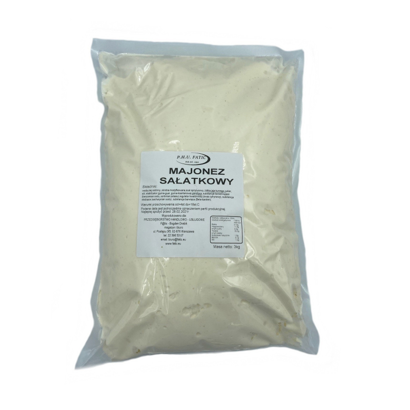 Majonez sałatkowy 33% - 3 kg (worek) Majonez sałatkowy 33% - 3 kg (worek)