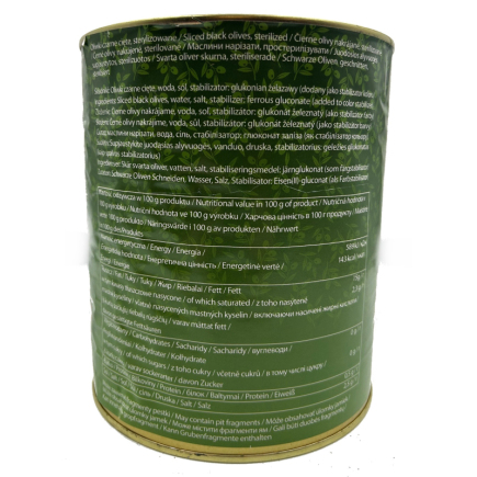 Oliwki czarne (cięte) HILLIOS - 3100 ml 