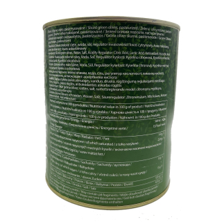 Oliwki zielone krojone - 3100 ml