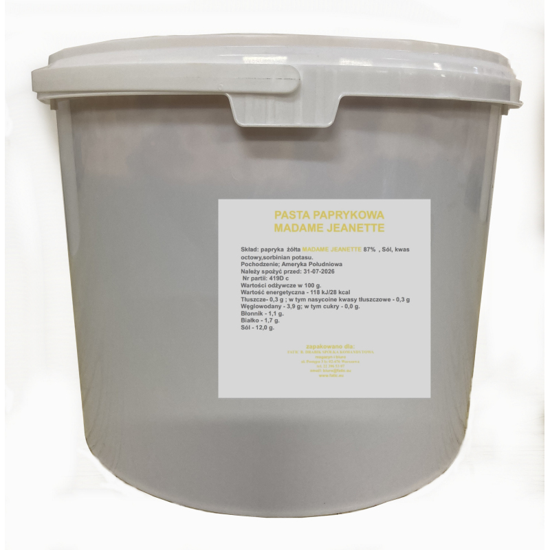 Pasta Madame Jeanette - 3 kg (wiadro) Pasta Madame Jeanette - 3 kg (wiadro)