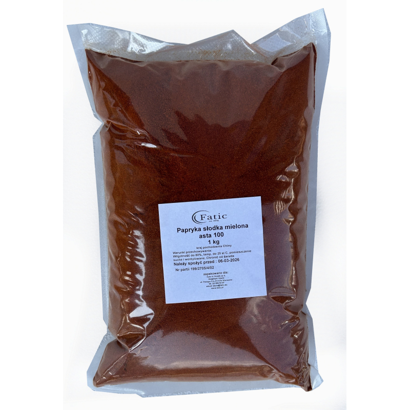 Papryka słodka ASTA 100 (Hiszpania) - 1 kg Papryka słodka ASTA 100 (Hiszpania) - 1 kg