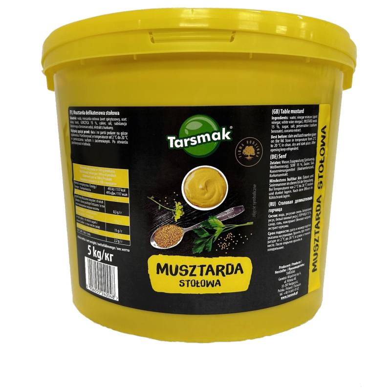 Musztarda stołowa - 5 kg (wiadro) TS Musztarda stołowa - 5 kg (wiadro) TS