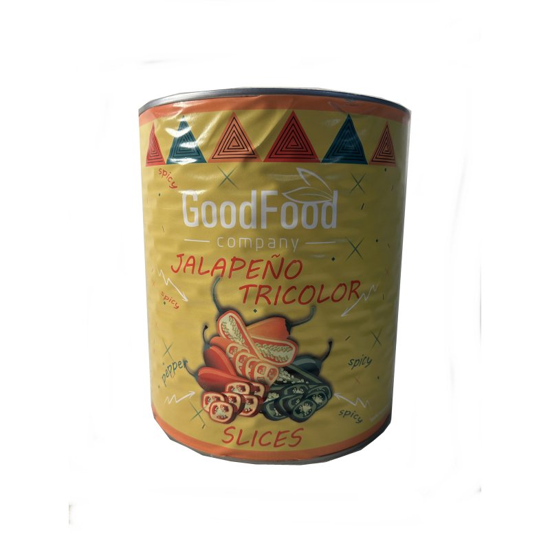 Papryka jalapeno 3 kolory (krążki w zalewie) - 2900g/1500g