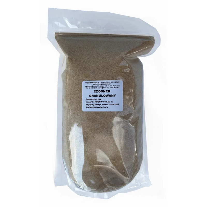CZOSNEK GRANULOWANY 1 kg Doypack INDIE CZOSNEK GRANULOWANY 1 kg Doypack INDIE
