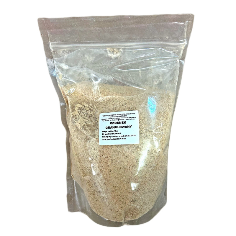 Czosnek granulowany - 1 kg (doypack) Chiny Czosnek granulowany - 1 kg (doypack) Chiny